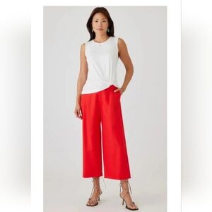 Karen Kane Wide-leg Pleated Cropped Women's Pants Size XL